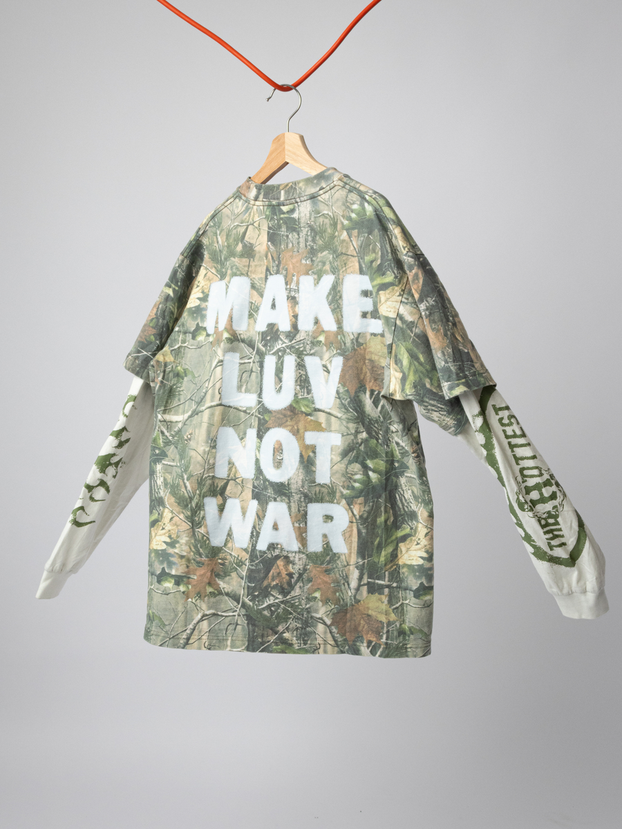 Make LUV Not WAR Camo Long Sleeve