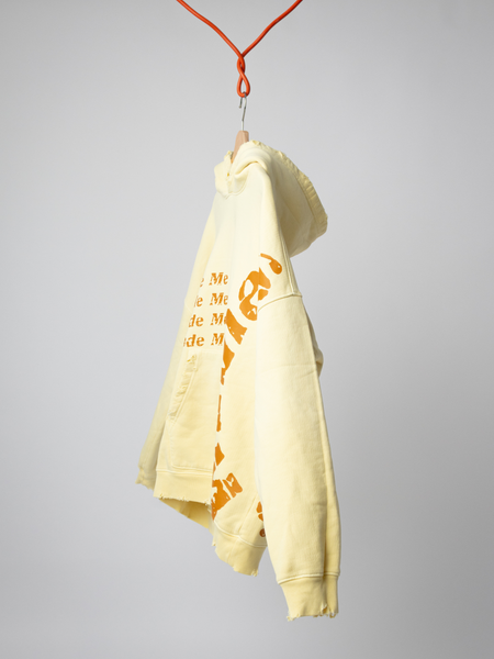 God Made Me A Winner Aged Yellow Crop Hoodie