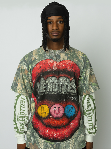 Make LUV Not WAR Camo Long Sleeve