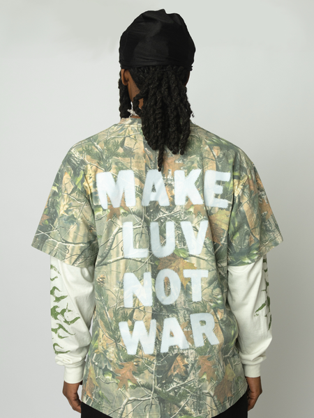 Make LUV Not WAR Camo Long Sleeve