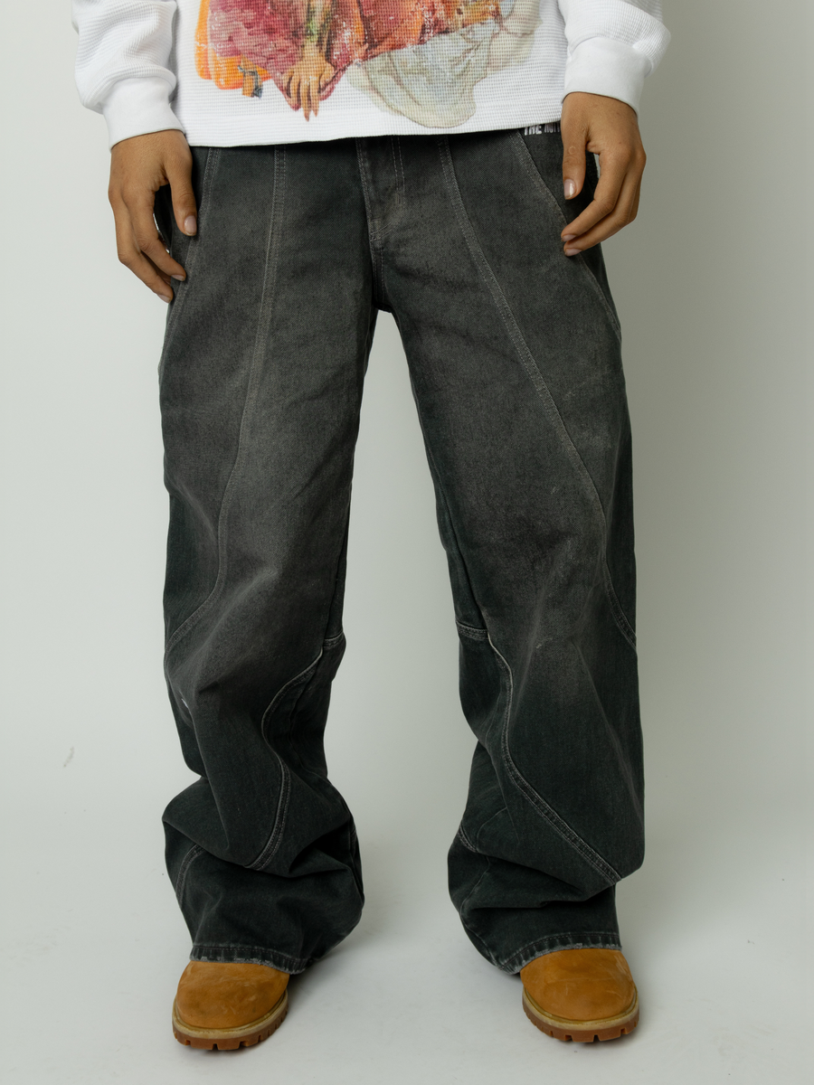 The Hottest Stepper Wide Denim Pants