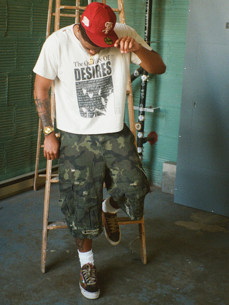 The Hottest Camo Cargo Denim Shorts