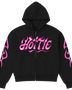 Hottie Cropped Zip Hoodie