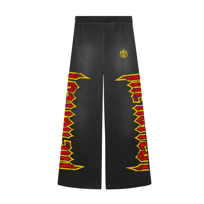 La Flame Potassium Dyed Flared Sweats