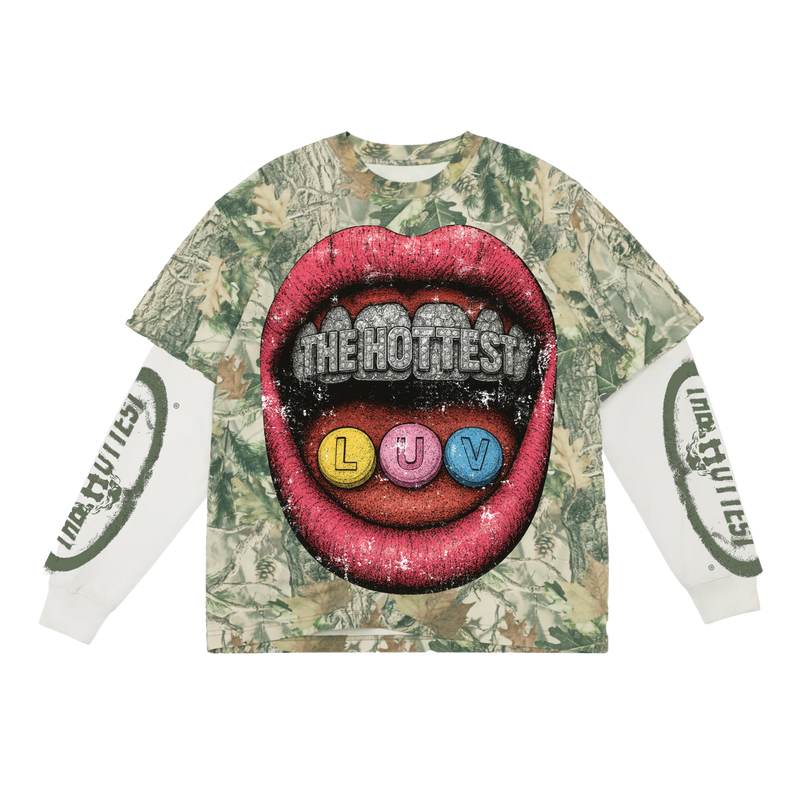 Make LUV Not WAR Camo Long Sleeve