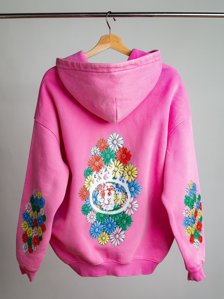 Keep Blooming Plush Zip Hoodie