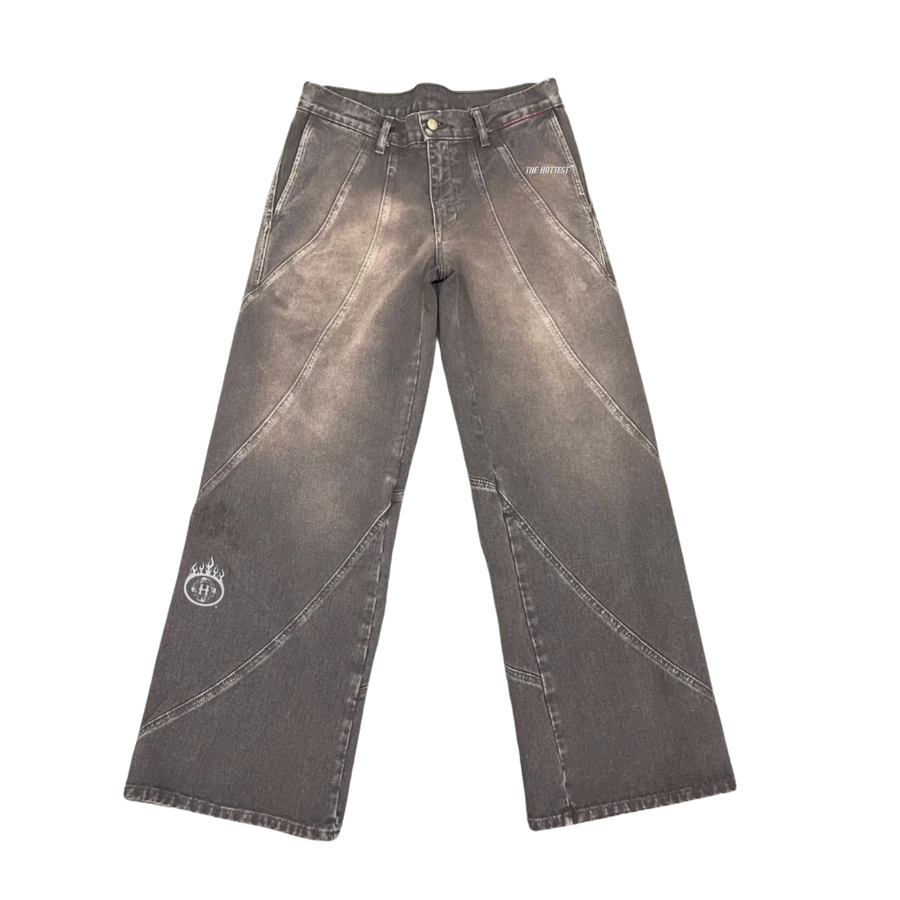 The Hottest Stepper Wide Denim Pants