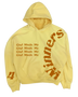 God Made Me A Winner Aged Yellow Crop Hoodie