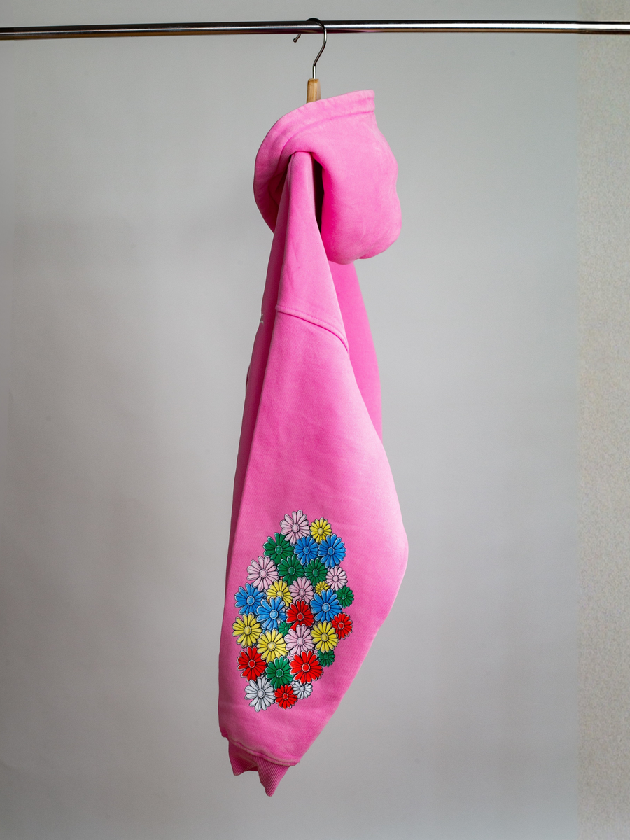 Keep Blooming Plush Zip Hoodie