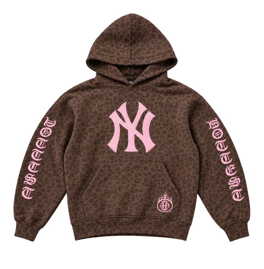 NYC Pink Leopard Hoodie
