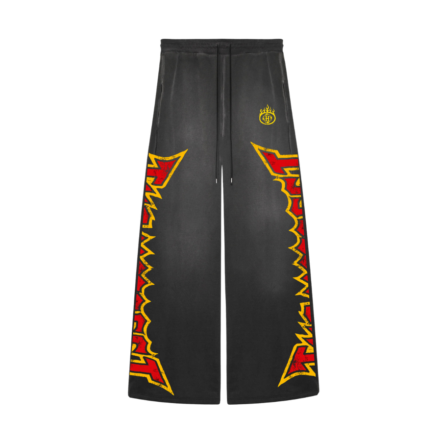 La Flame Potassium Dyed Flared Sweats